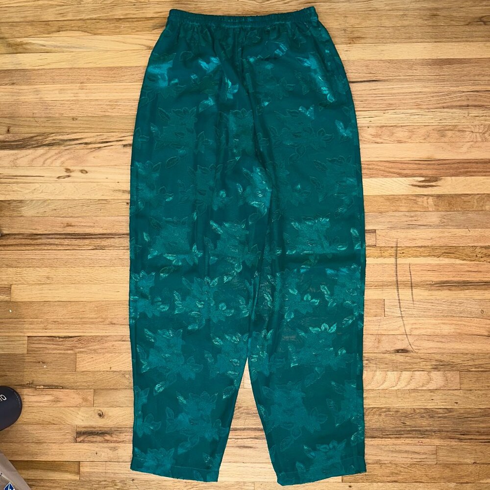 Victoria's Secret - Sheer Green Rose Lace Pants - Size Medium